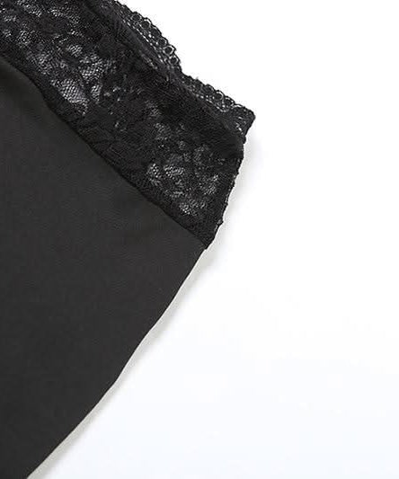 Timeless Black Lace Halter Crop Top & Mermaid Maxi Skirt Set - Your Go-To for Fall & Holiday Glamour