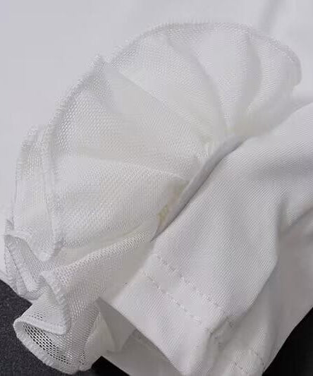 Chic Ruffled Tube Top with 3D Floral Appliqué - Your Versatile Fall & Holiday Style Essential