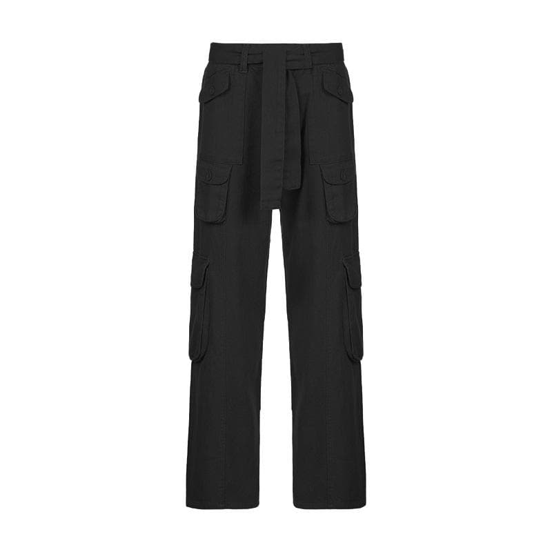 Y2K Revival Baggy Cargo Pants for Women - Effortless Fall Street Style