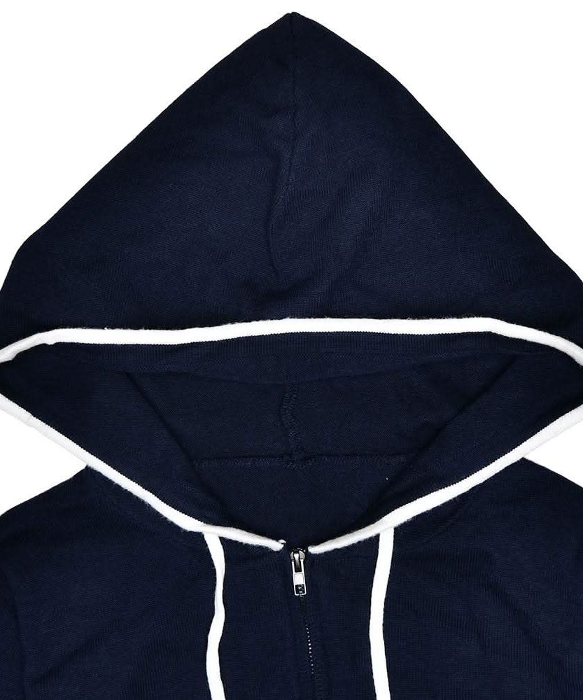 Autumn Luxe: Sailor Chic Knit Crop Hoodie & Flare Pant Set