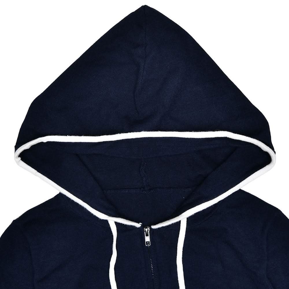 Autumn Luxe: Sailor Chic Knit Crop Hoodie & Flare Pant Set