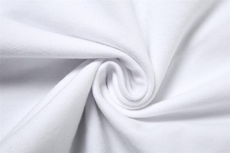 Too Good To Be True White Graphic Crop Top - Trendy Fitted Tee for Effortless Fall Style