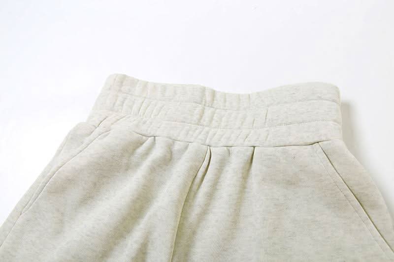 Chic Fall Comfort: Cozy Knit Shrug, Bandeau Top & Shorts Loungewear Set for Women