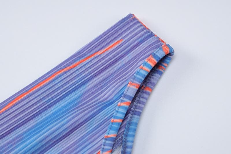 Vibrant Abstract Print Cowl Neck Maxi Dress - Backless Glam for Fall Events & Vacation Getaways