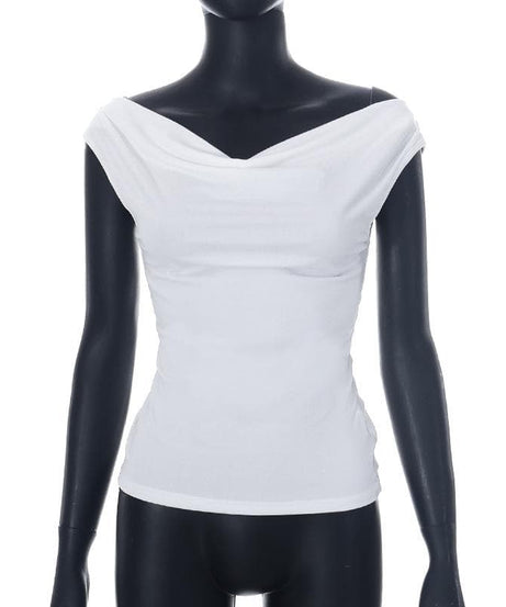 Chic Cowl Neck Sleeveless Top for Women - Effortless Fall Style & Versatile Layering