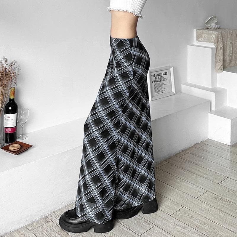 Autumn Chic Low-Rise Plaid Maxi Skirt - Effortless Flowy Silhouette