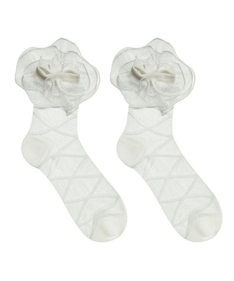 Lace-Up Look Ruffle Sheer Ankle Socks | Trendy Fall & Halloween Style