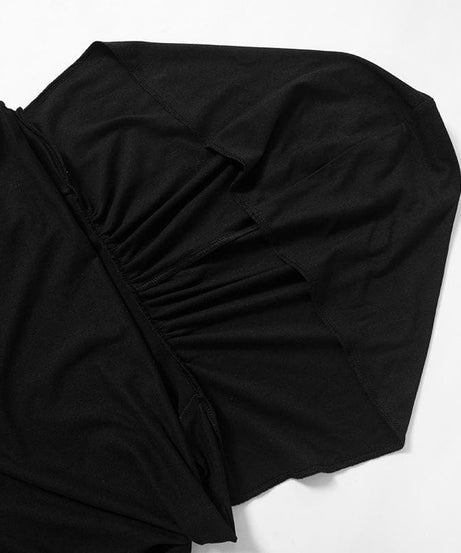 Chic Fall Flair: 2-Way Off-Shoulder Bell Sleeve Hooded Top