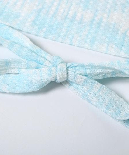 Siren Chic: Ruffled Striped Mini Skirt Set with Lace Shrug – Fall's Hottest Statement Look