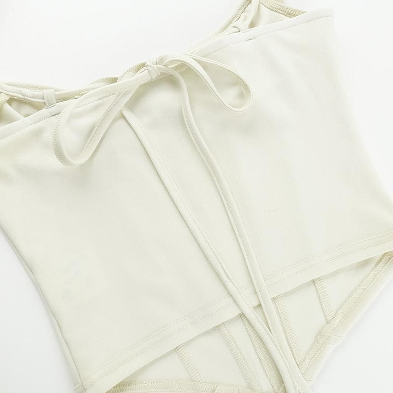 Enchanting Ruffled Corset Cami Top – Autumn Chic & Fall Layering Essential