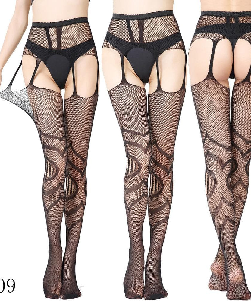 Fall & Holiday Glamour: High Waist Suspender Garter Tights & Pantyhose Collection – Fishnet, Lace & Beyond