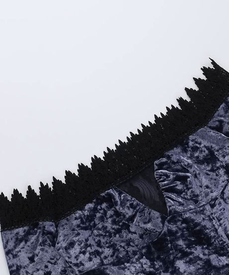 Midnight Plum Velvet & Lace Off-Shoulder Top - Your Essential Fall & Holiday Statement Piece