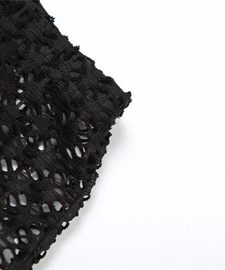 Radiant Bloom Crochet Knit Crop Top & Flared Pants Set - Your Chic Winter Escape Essential