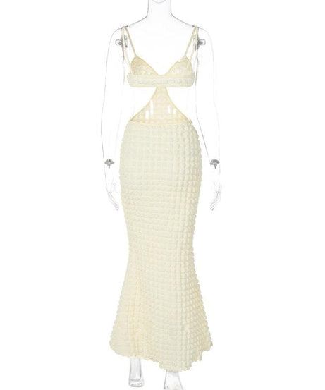 The 'IT' Girl Waffle Knit Cut-Out Midi Dress - Chic Fall Getaway & Party Essential