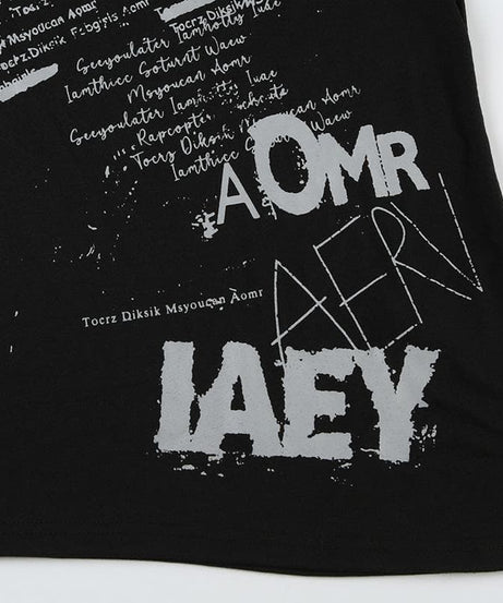 Women's Edgy Asymmetrical Graphic Tee | Fall Cotton Blend Top