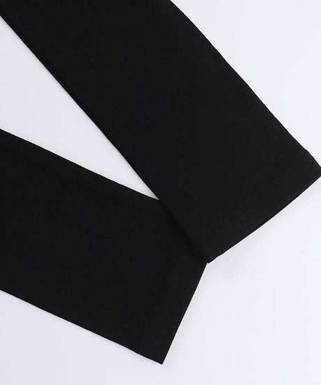 Sultry Black Lace-Up Corset Long Sleeve Top with Choker - Fall & Winter Edgy Chic