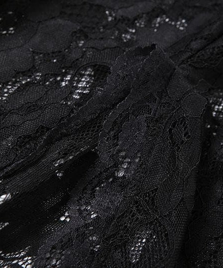 Sultry Black Lace Off-The-Shoulder Maxi Dress with Thigh Slit - Perfect for Fall & Holiday Galas