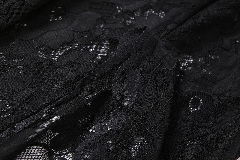 Sultry Black Lace Off-The-Shoulder Maxi Dress with Thigh Slit - Perfect for Fall & Holiday Galas