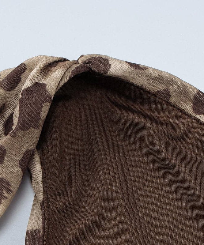 Fierce & Chic: Asymmetrical Leopard Print Ruched Bodysuit - Your Fall Party & Night Out Statement