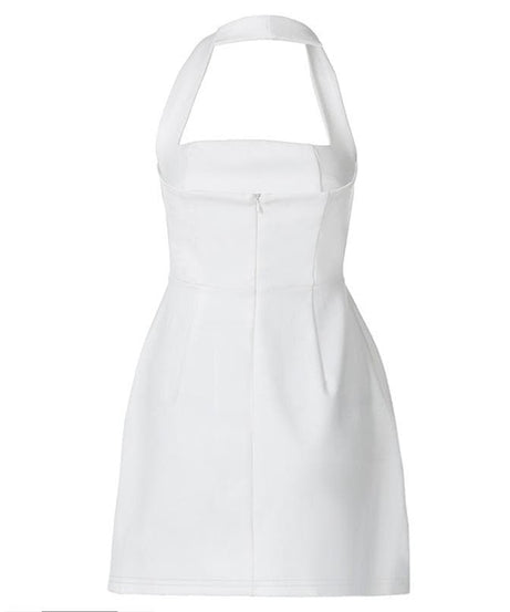 The Essential Little White Halter Mini Dress | Chic & Versatile for Fall Events & Resort Getaways