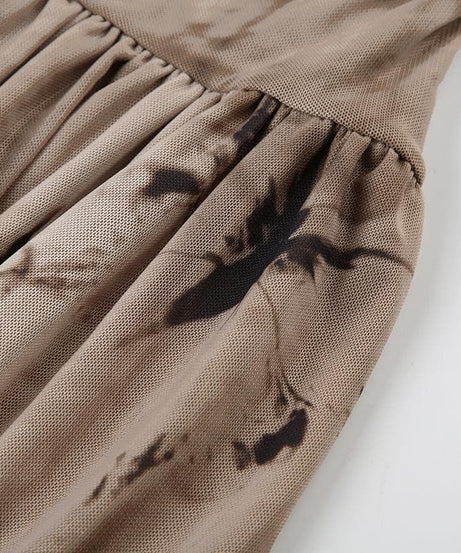 The Enchantress Asymmetrical Midi Dress | Boho Print Cowl Neck for Fall