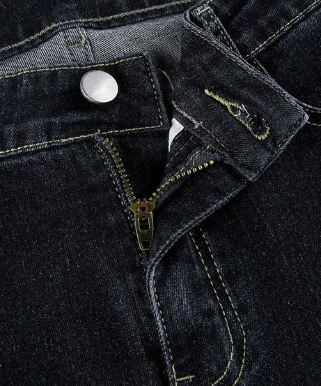 Women's Flattering Dark Wash Flare Jeans with Stretch - Fall Style Staple