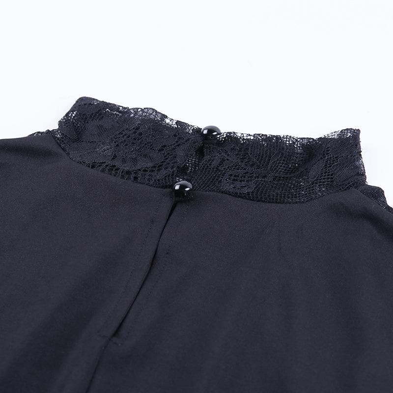 The Sultry Black Lace Illusion Mini Dress - Your Essential for Fall & Holiday Nights