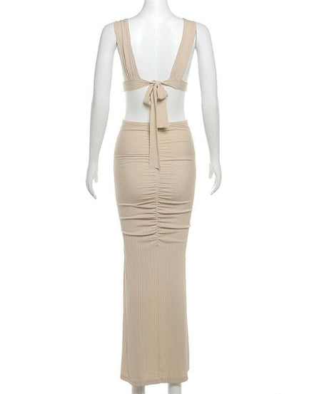 Midnight Allure O-Ring Cutout Maxi Dress - The Ultimate Fall & Holiday Statement