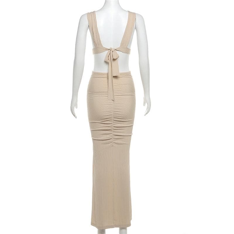 Midnight Allure O-Ring Cutout Maxi Dress - The Ultimate Fall & Holiday Statement