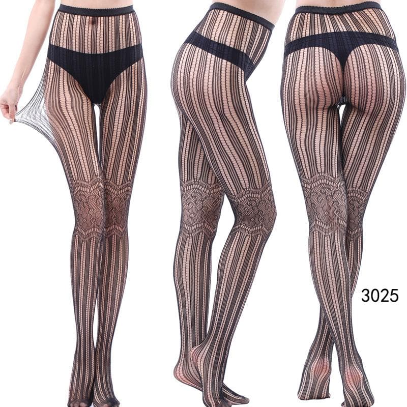 Fall & Holiday Glam: High-Waist Patterned & Fishnet Tights Collection - 12 Chic Styles
