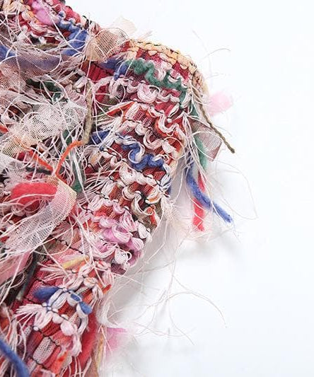 Vibrant Fringe Mini Skirt | Stand Out Textured Tassel Style for Fall Parties