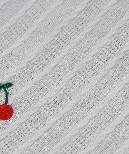 Sweet Cherry Halter Crop Top - Coquette Bow & Ruffle Trim for Y2K & Vacation Style