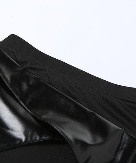 Rogue Elegance Asymmetric Garter Slit Skirt - Your Ultimate Fall & Halloween Statement Piece