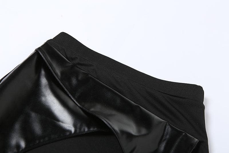 Rogue Elegance Asymmetric Garter Slit Skirt - Your Ultimate Fall & Halloween Statement Piece