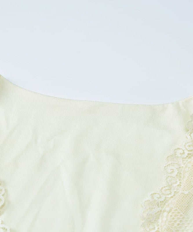 Alluring Ivory Lace V-Neck Mini Dress with Slit | Perfect for Fall Parties & Date Nights