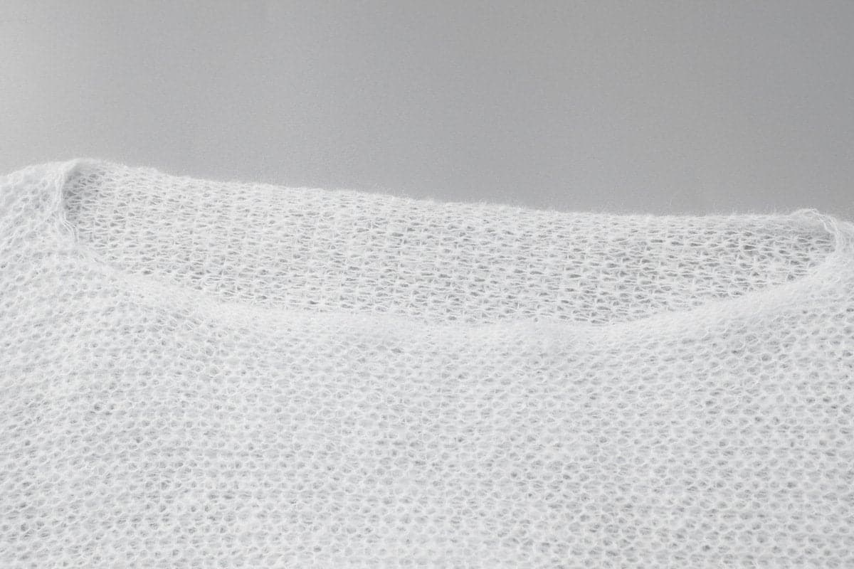 Effortless Glamour: One-Shoulder Sheer Knit Puff Sleeve Top | Fall Style Statement