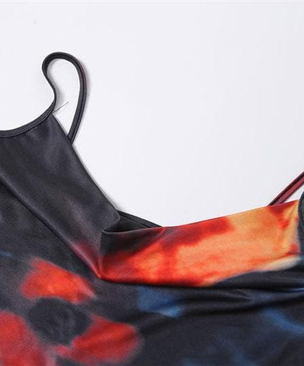 Stunning Fall Bloom Cowl Neck Maxi Dress for Women - Chic Bodycon Evening Wear