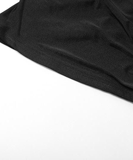 Chic Fall Athleisure: Black Ruched V-Neck Wrap Top & Leggings Set with Thumbholes