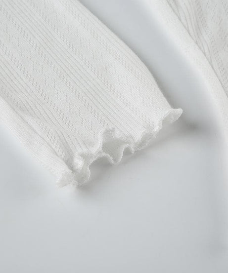 Cozy Chic Ribbed Crop Cardigan - Effortless Scoop Neck Button Top for Fall