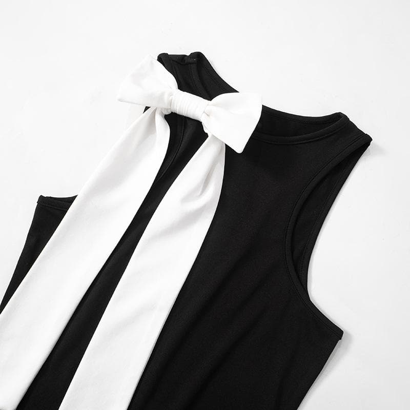 Chic Bow Detail Sleeveless Tank Top – Fall & Holiday Style Essential for Women