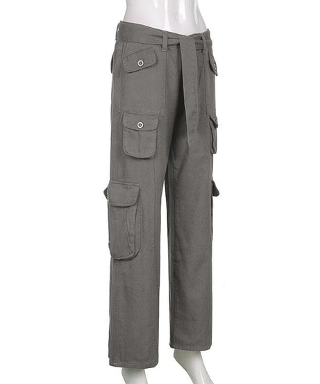 Y2K Revival Baggy Cargo Pants for Women - Effortless Fall Street Style