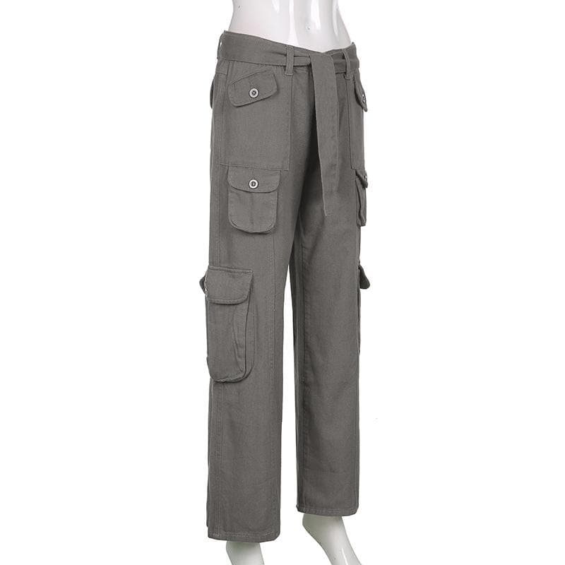 Y2K Revival Baggy Cargo Pants for Women - Effortless Fall Street Style