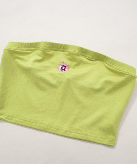 Y2K Chic: Vibrant Lime Green Flare Pant & Tube Top Matching Set – Your Go-To Fall Athleisure Vibe