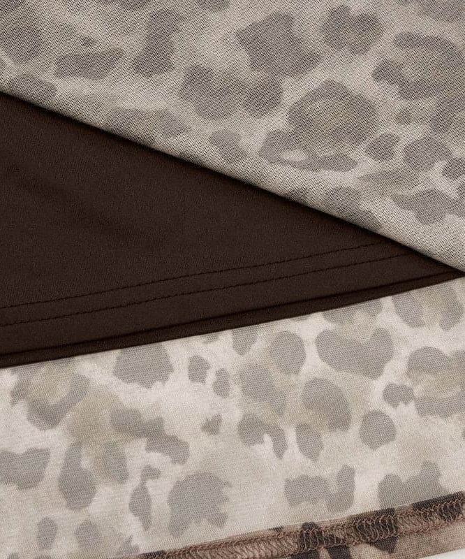 Sultry Leopard Print Mesh Tube Midi Dress with High Slit - Fall & Holiday Party Ready