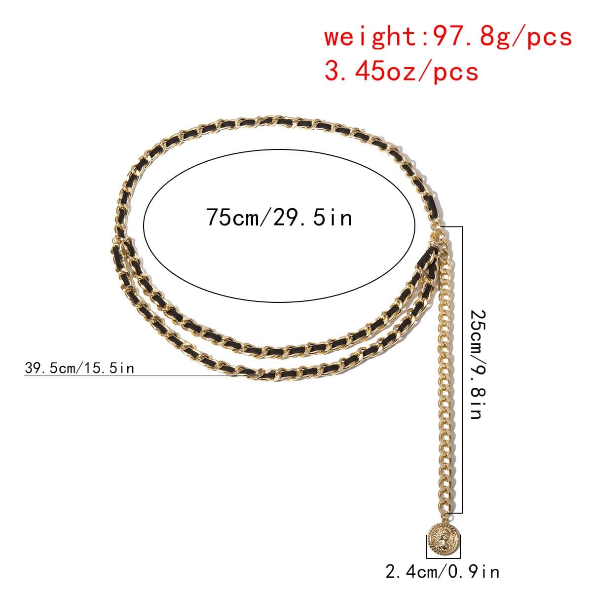 Chic Layered Gold Chain Waist Belt with Coin Charm - Elevate Your Fall & Holiday Style
