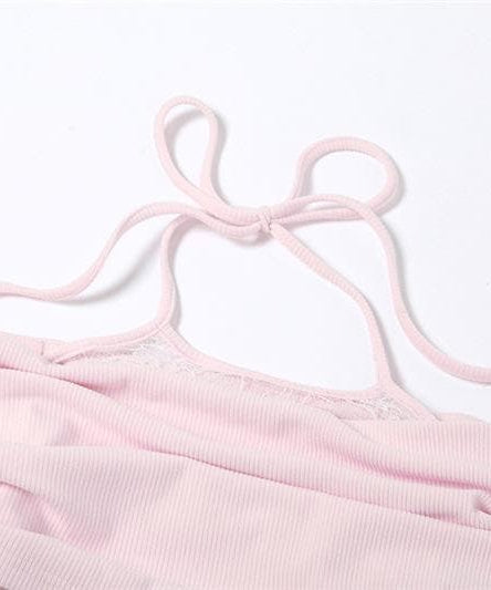 Fall Chic: Ruched Off-Shoulder Halter Top - Asymmetric Lace Detail Long Sleeve