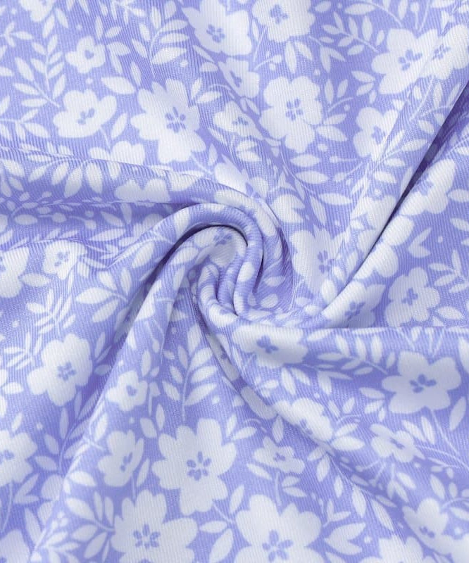 Lavender Floral Tie-Front Tube Mini Dress - Chic Fall Transition & Vacation Ready