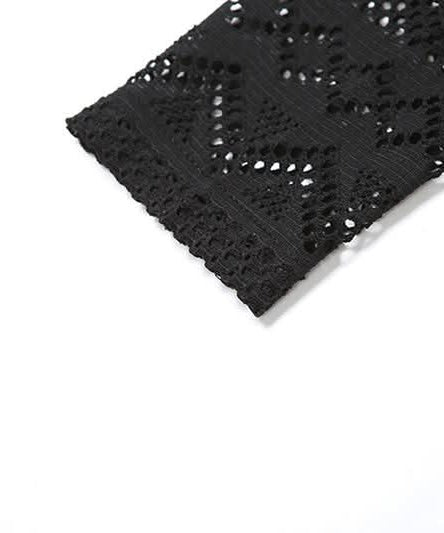 Mystic Sheer Knit Crop Top & Leggings Set | Fall Getaway & Halloween Ready Co-ord