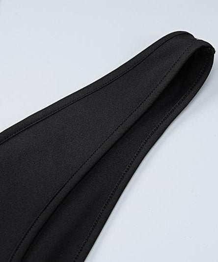 The "IT" Girl Plunge Cutout Maxi Dress - Sleek Black for Fall Galas & Holiday Soirees