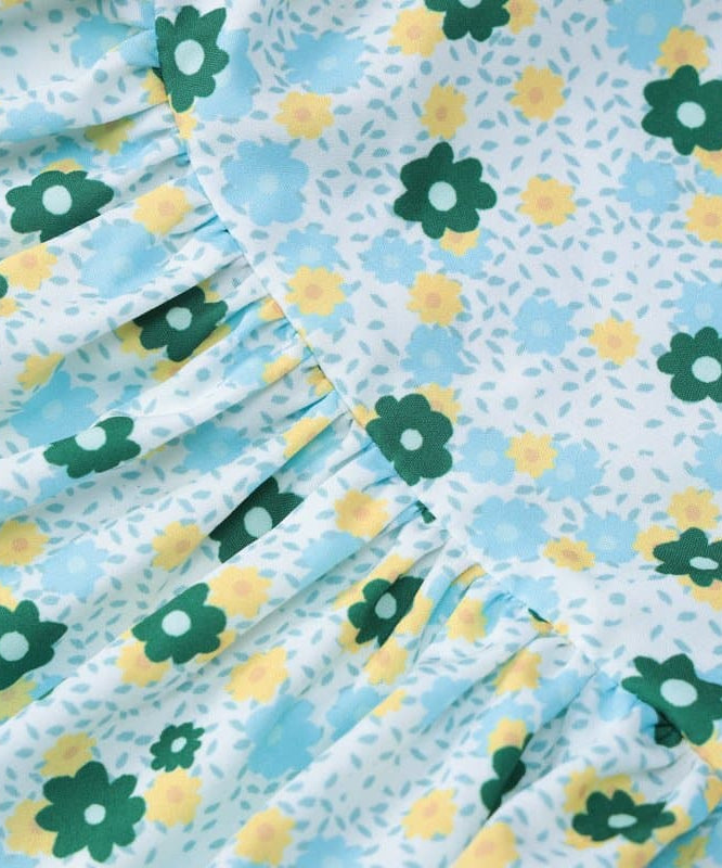 Effortless Ditsy Floral Ruched Tube Mini Dress - Your Chic Strapless Vacation Essential